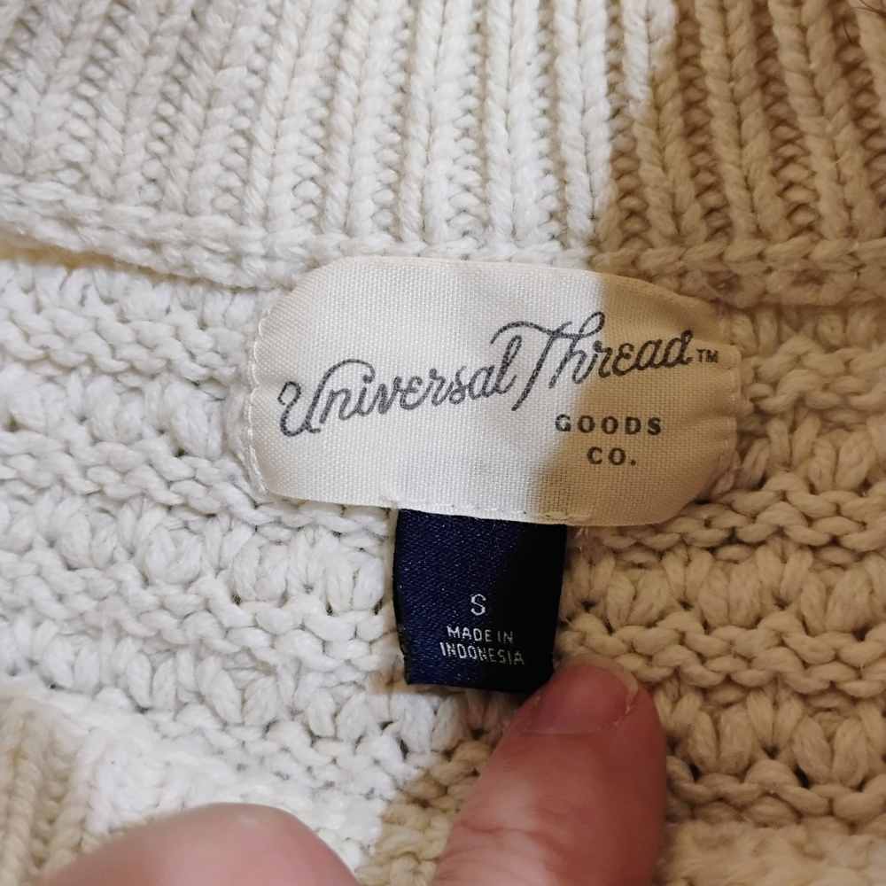 Universal Thread Women's Knit Ivory Sweater - Picture 2 of 7